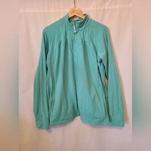 Denver hayes Teal plus size athletic sweater- 2XL